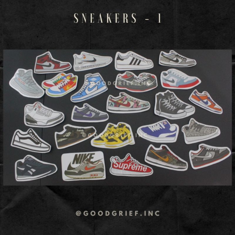 Jual Sticker Pack Sneakers (24pcs) | stiker cutting murah | Shopee ...