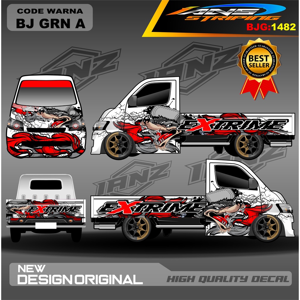 Jual DECAL PICK UP GRANMAX CARRY FULL BODY / DECAL STIKER GRANMAX FREE ...