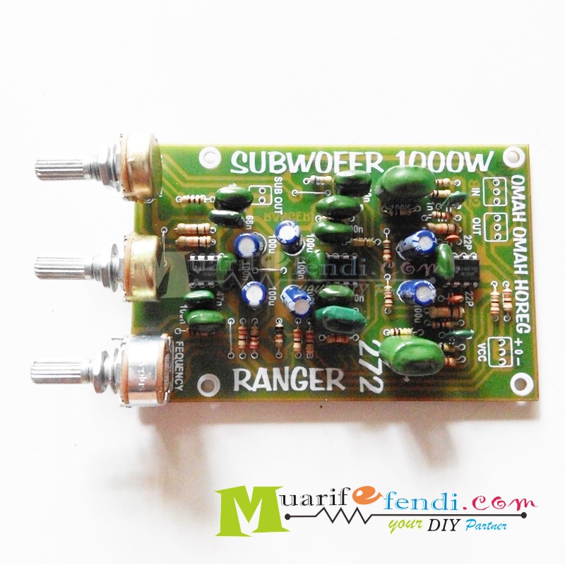 Jual KIT Subwoofer Speaker Aktif 2.1 Driver Stereo in out dan Mono