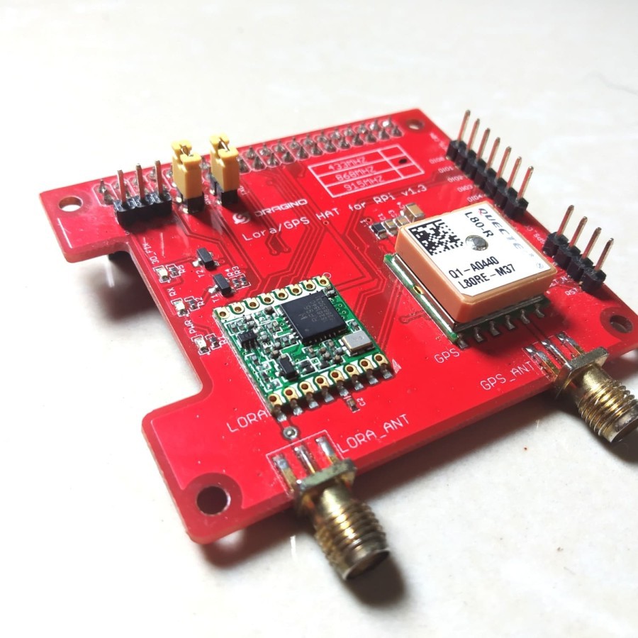 Jual Dragino LoRa GPS/HAT Freq 868 Mhz Untuk Raspberry Pi (SIAP PAKAI ...