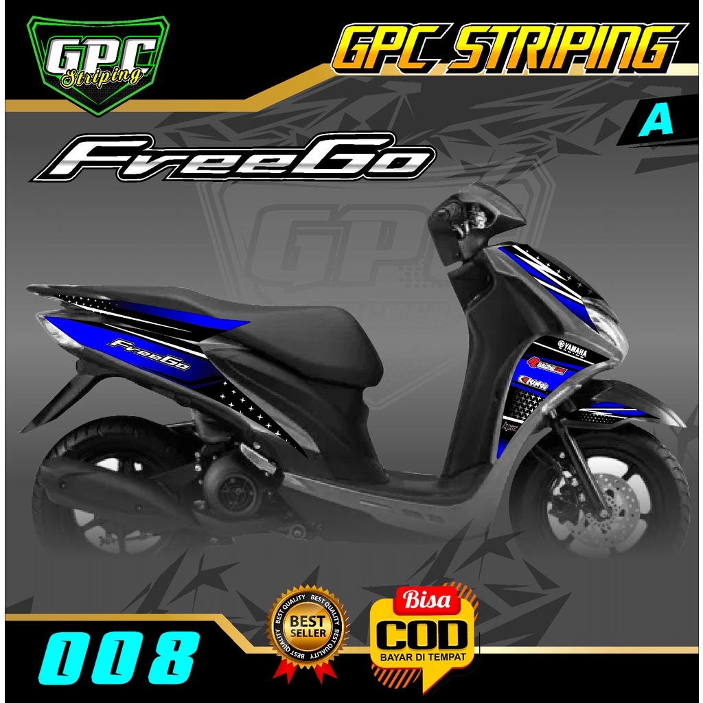Jual Sticker Striping Yamaha Freego 125 -Stiker Variasi List Motor ...