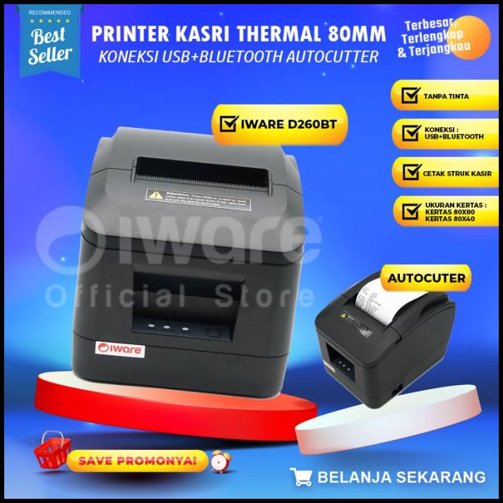 Jual Printer Struk Kasir Thermal Iware Ds Mm Usb Bluetooth Wifi Lan Shopee Indonesia