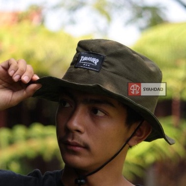 Jual Topi rimba thrasher pria wanita outdoor topi gunung tali distro ...