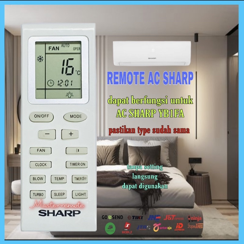 Jual REMOT REMOTE AC SHARP YB1FA Shopee Indonesia