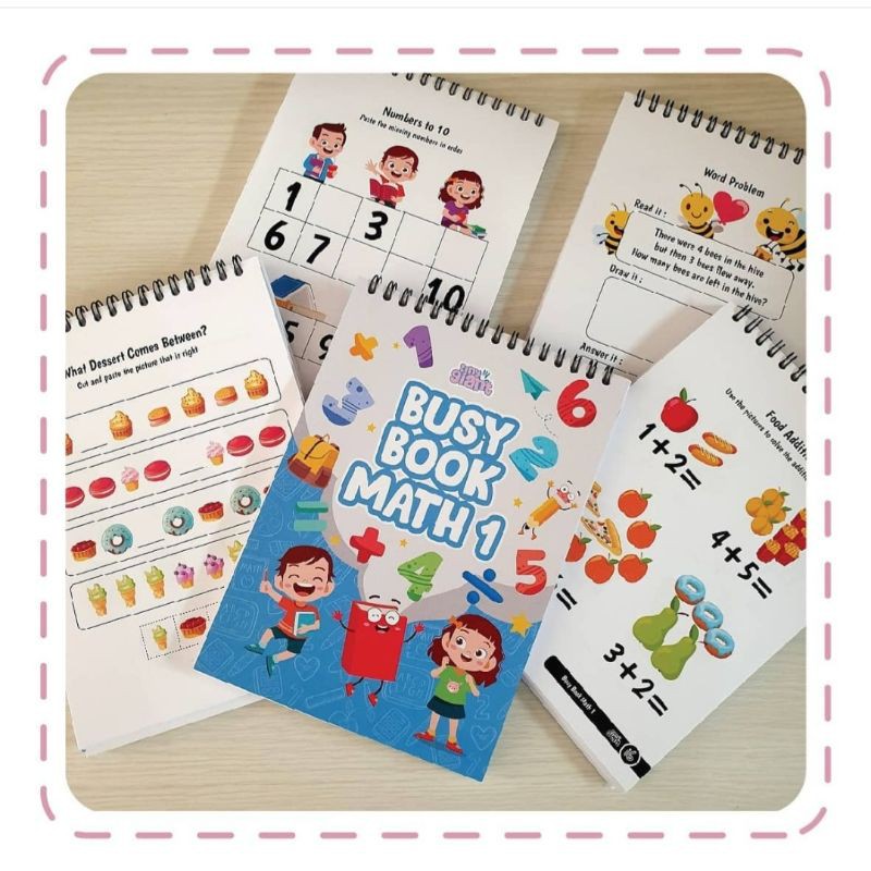 Jual bussy book math 1 tiny giant buku aktivitas activity book buku ...