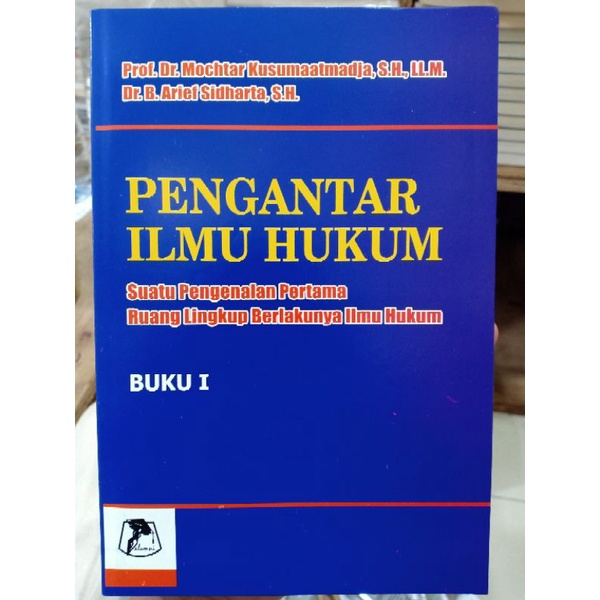 Jual Pengantar Ilmu Hukum Mochtar Kusumaatmadja Arief Sidharta ...