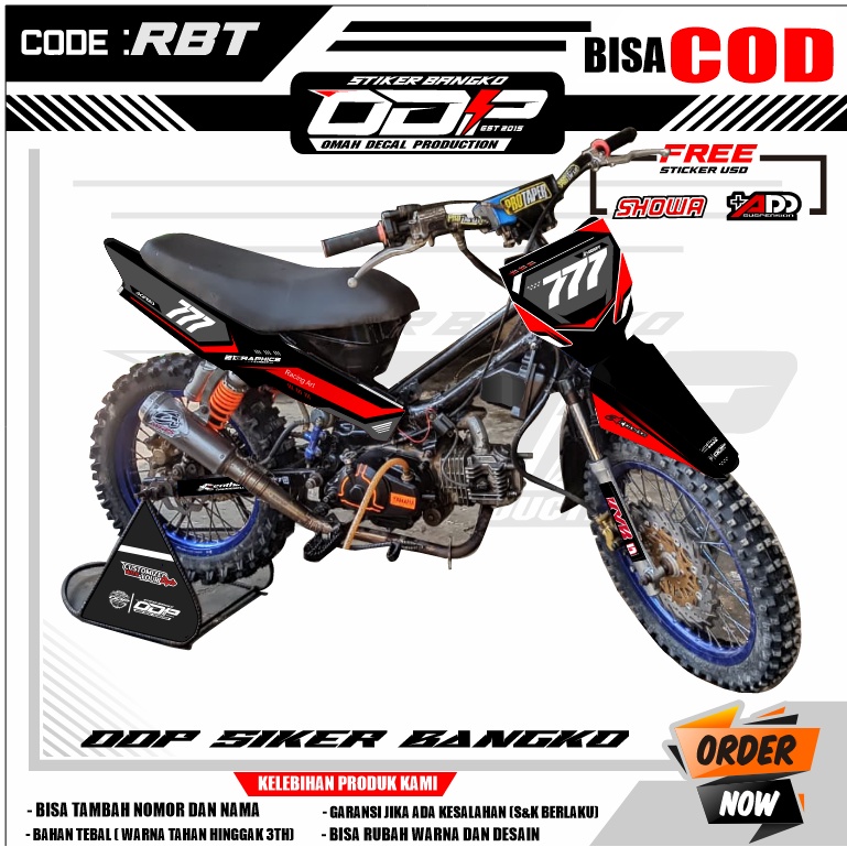 Jual decal TRAIL RBT full body dekal stiker striping TRAIL RBT TERBARU ...