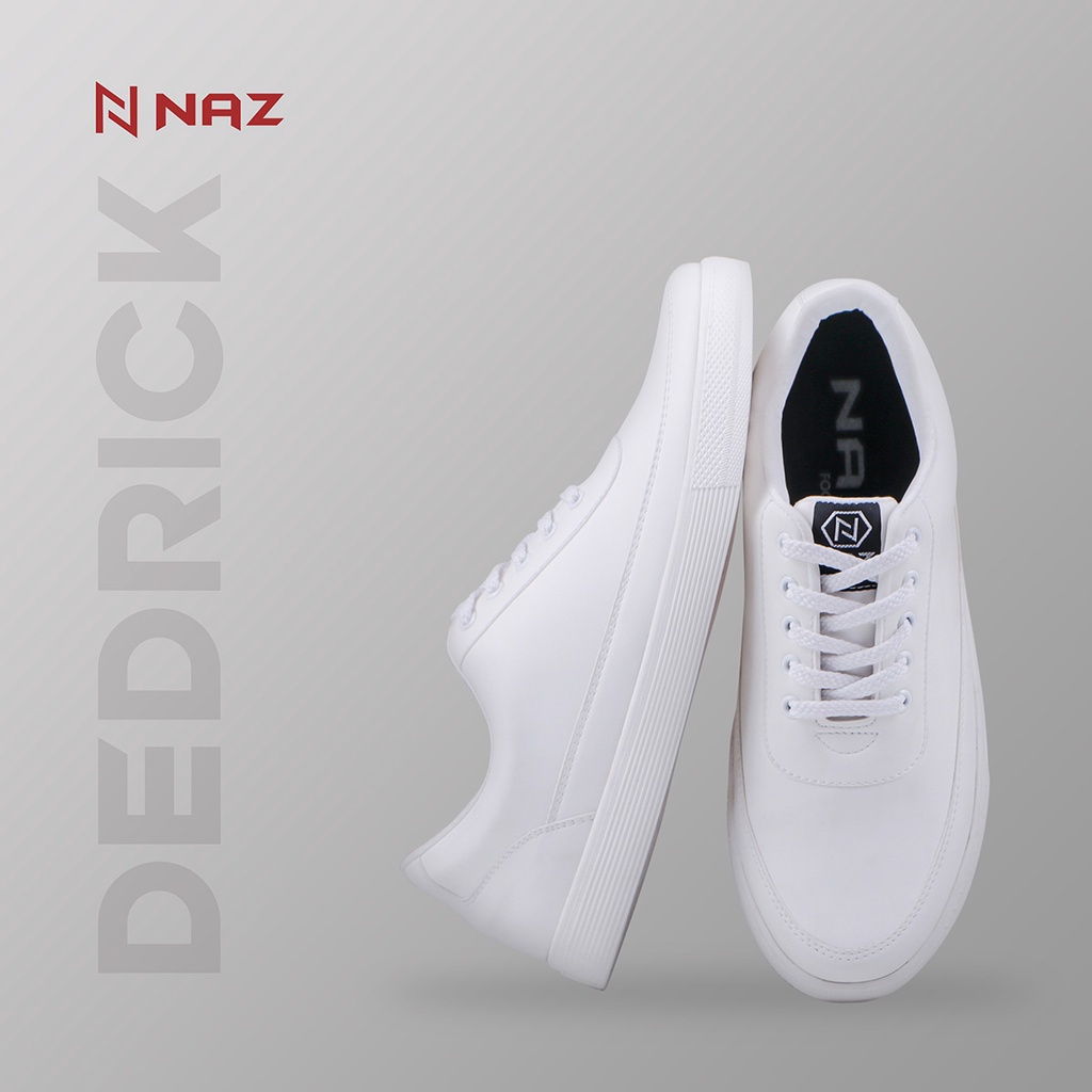 Jual Naz Dedrick White Sepatu Putih Pria Wanita Couple Sneakers Casual