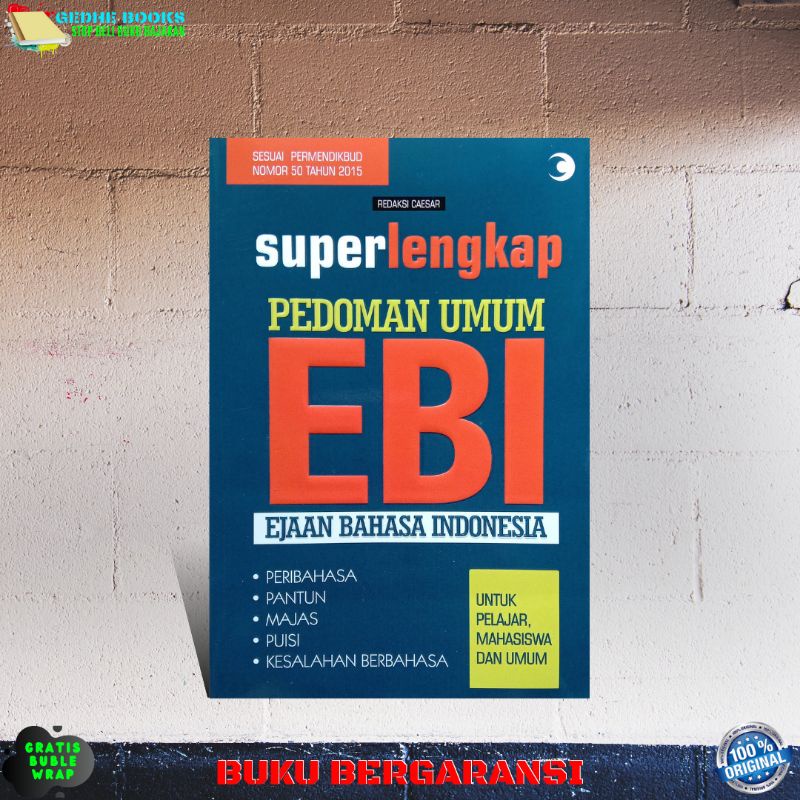 Jual BUKU EBI SUPER LENGKAP PEDOMAN UMUM EJAAN BAHASA INDONESIA ...