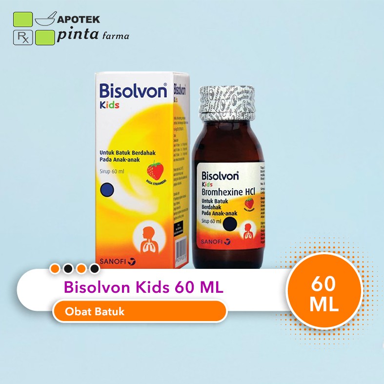 Jual BISOLVON KIDS SIRUP 60ML RASA STRAWBERRY OBAT BATUK DAHAK PADA ...