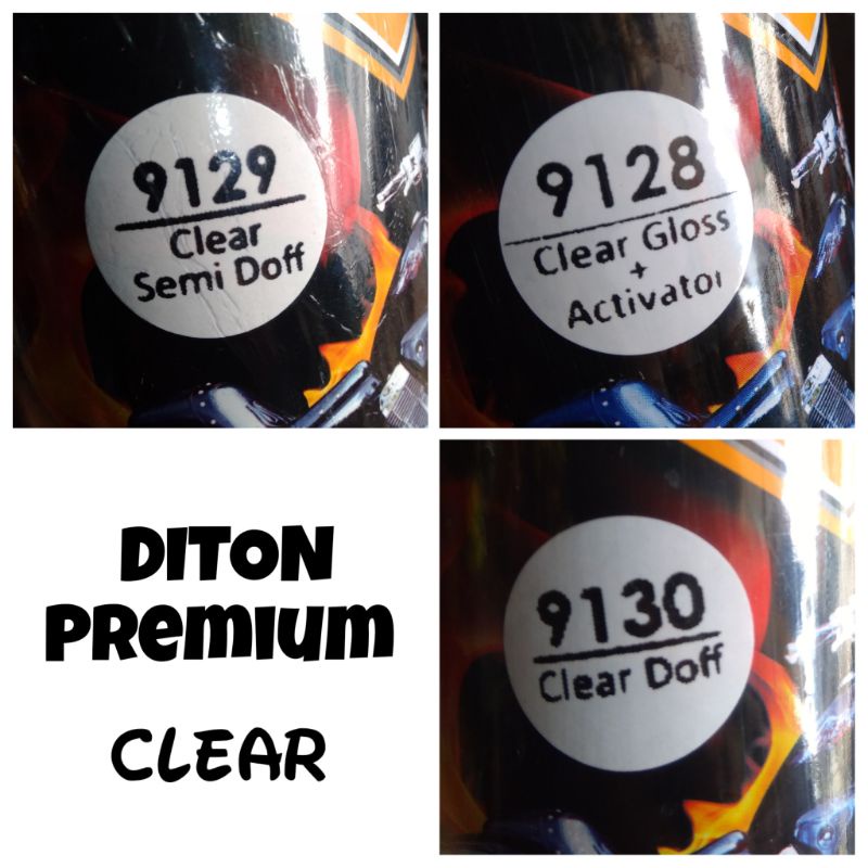 Jual Cat Semprot / Pilok Diton Premium CLEAR Coat ( finishing) 9128