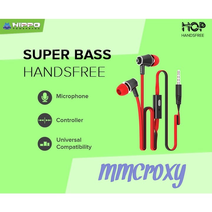 Jual Hippo Handsfree HOP Hippo HOP (Bisa Untuk Telp Dan Music