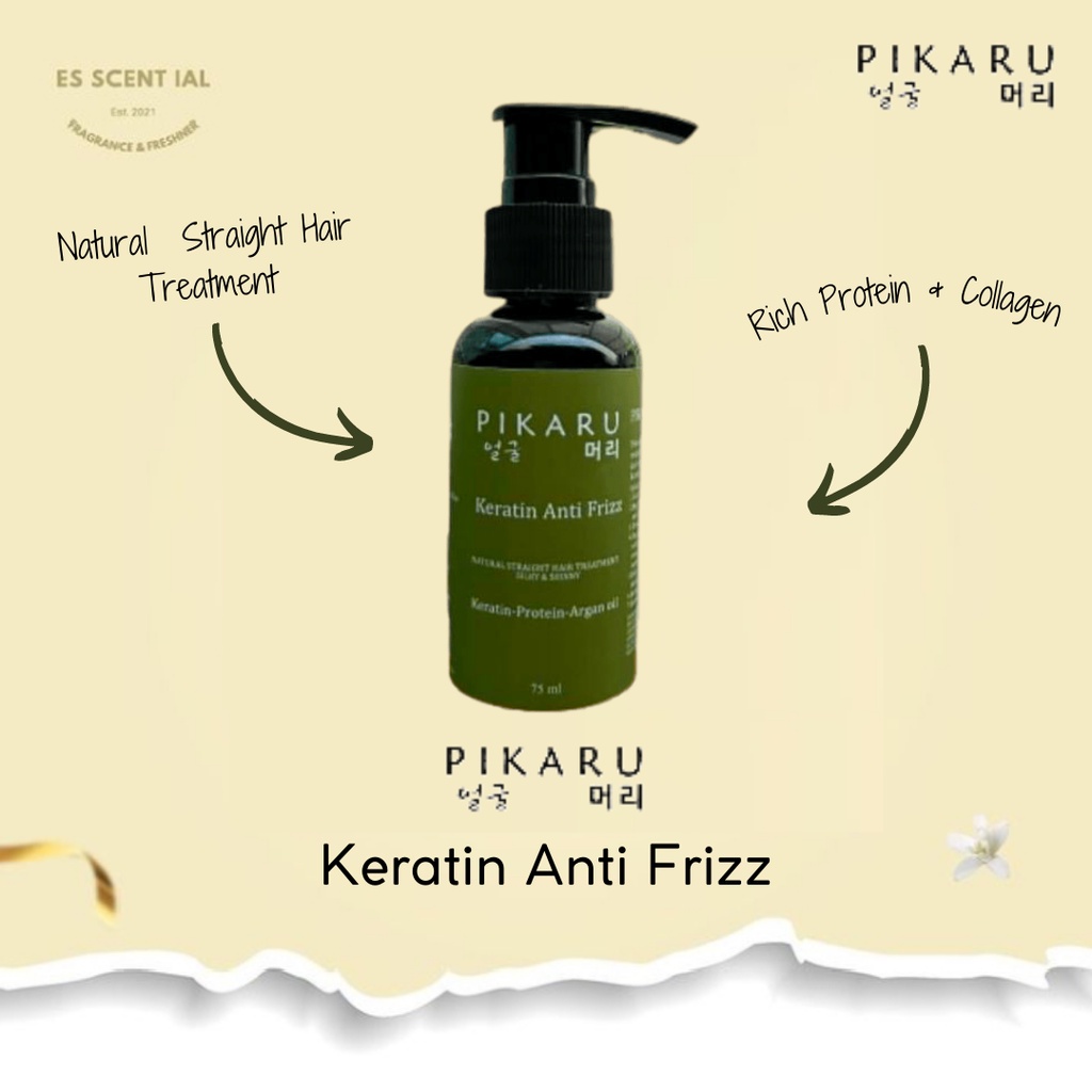 Jual Pikaru Keratin Anti Frizz Hair Treatment Rambut Lurus Berkilau Shopee Indonesia 