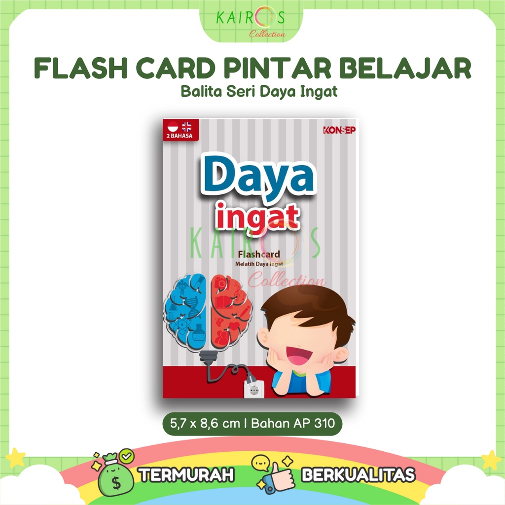 Jual Flashcard / Flash Card Kartu Pintar Belajar Balita Seri Daya Ingat