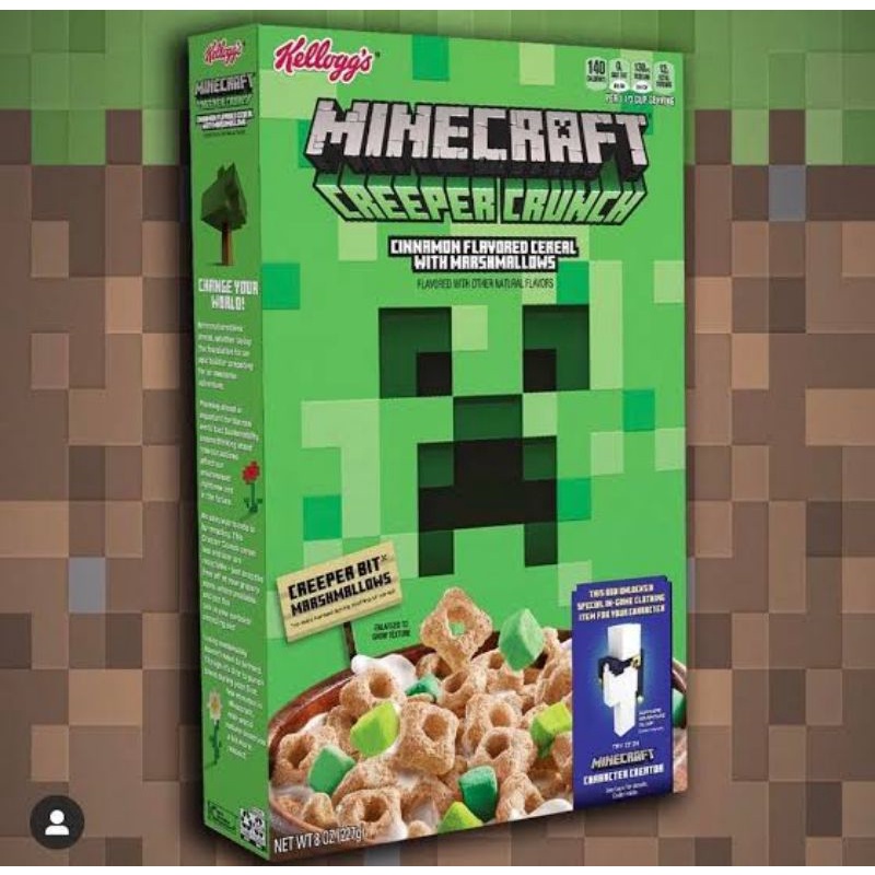 Jual KELLOGG'S Special Edition Minecraft Creeper Crunch 360 gr Shopee