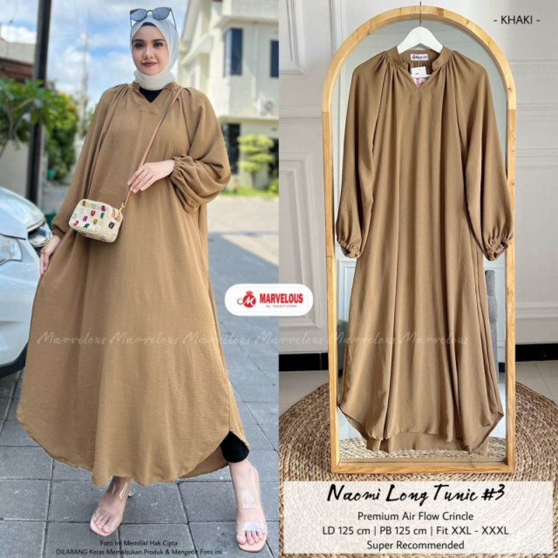 Jual Long Tunik Polos Oversize Crinkle Wanita Jumbo Ld 120 125 Adem