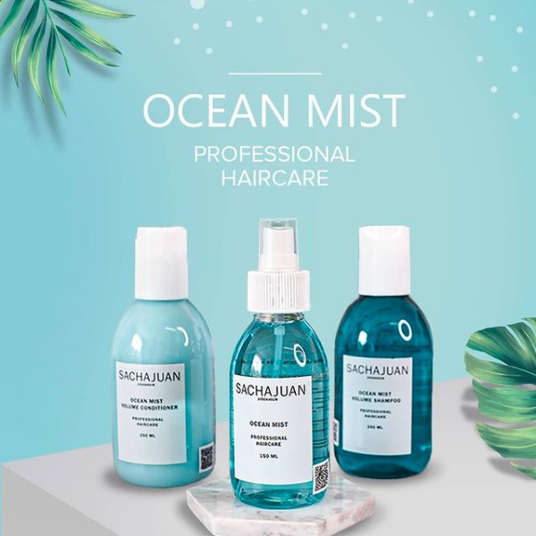 SACHAJUAN Ocean Mist Volume Shampoo Conditioner Sea Salt Spray Serum Shampo Sampo rambut lepek
