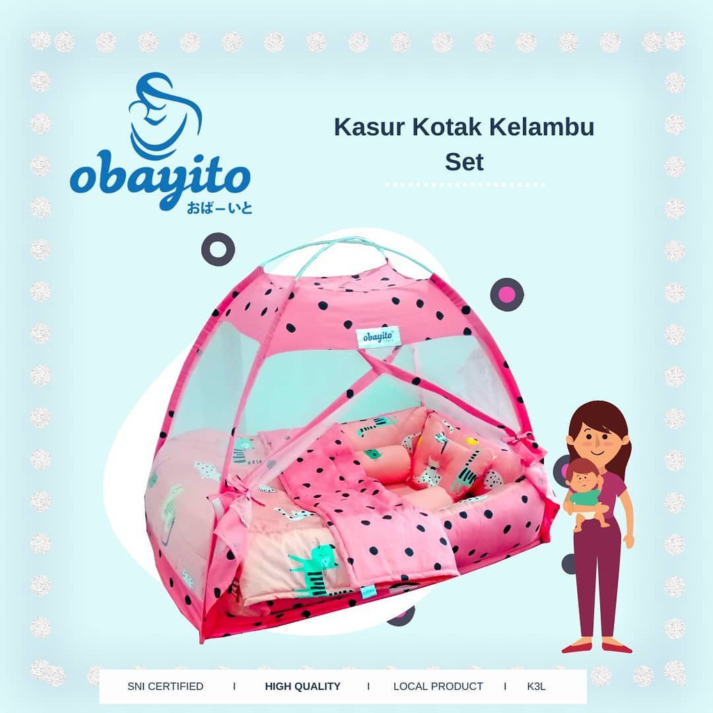 Jual Obayito Kasur Kotak Kelambu Warna Random Shopee Indonesia