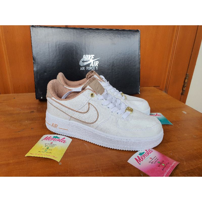 air force 1 07 lux white gold