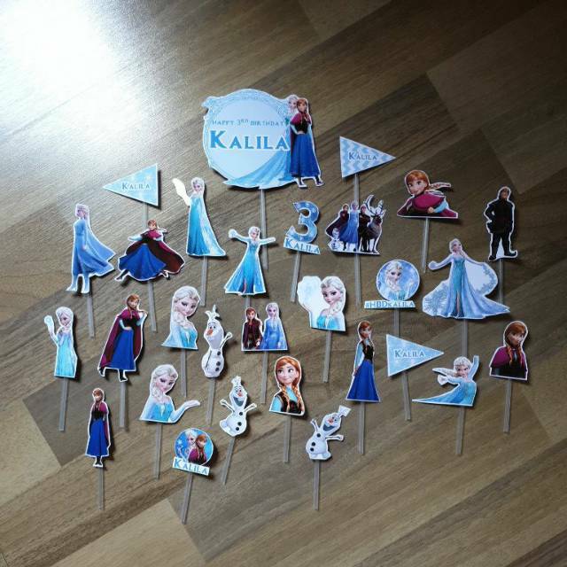 Jual Props topper cake FROZEN ELSA ANNA theme | Shopee Indonesia