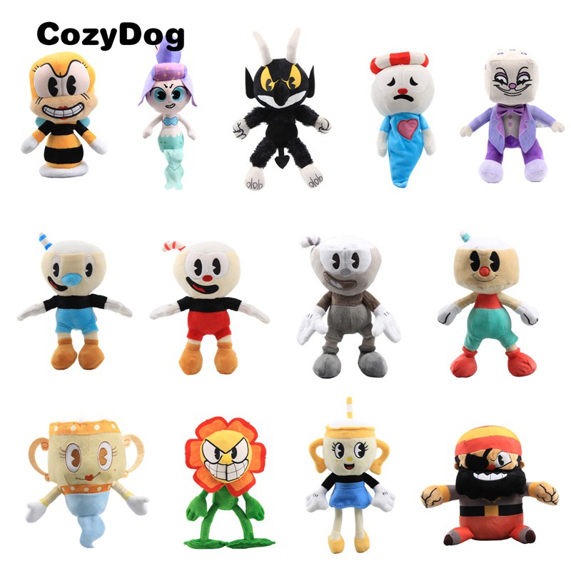 Jual 23~27 CM Big Size Game Cuphead Plush Toy Mugman the Devil ...