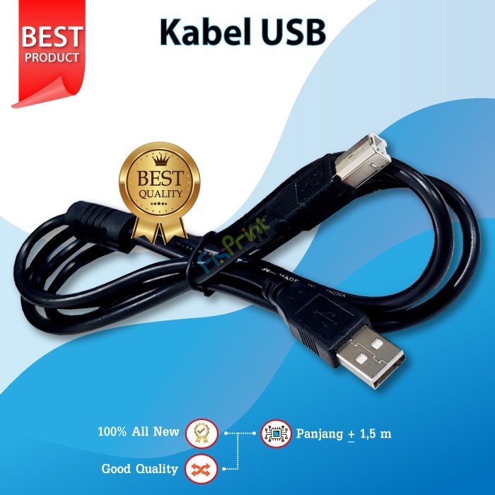 Jual Kabel USB 2.0 Type A Male to B Male Printer Epson Canon ip2770 HP ...