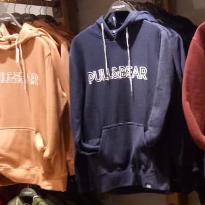 JAKET HOODIE SHOPEE. SWEATER HOODIE PULL AND BEAR ORIGINAL BIRU M TERBARU