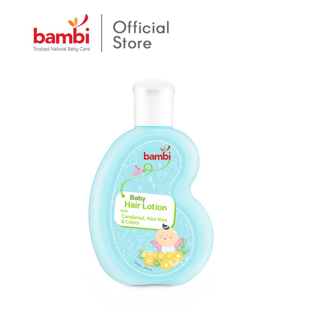 Jual Bambi Baby Hair Lotion With Candlenut, Aloe Vera & Celery | Shopee ...