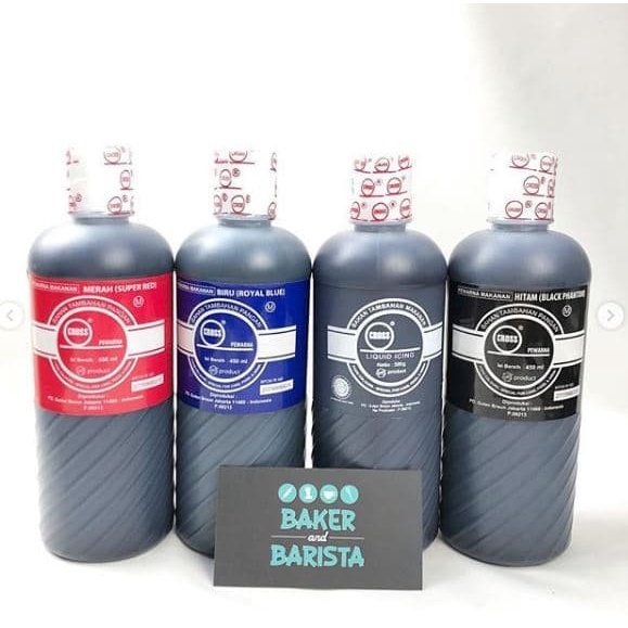 Jual Cross 450ml/Lemon Yellow/ Moss Green/ Super red/Royal blue/Super ...