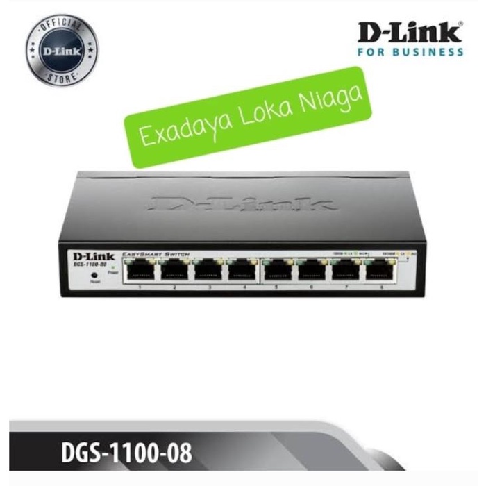 Jual Dlink Dgs110008 , 8 Port Gigabit Lite Smart Managed Switch
