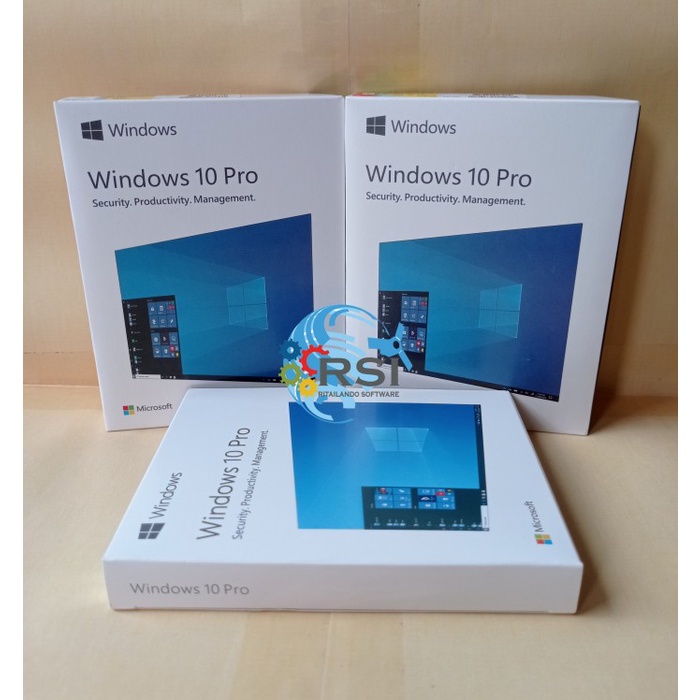 Jual Windows 10 Pro FPP Full Box USB Original Bisa Pindah PC Life Time ...