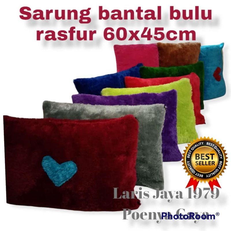 Jual Sarung bantal bulu rasfur ukuran 60x45cm | Shopee Indonesia