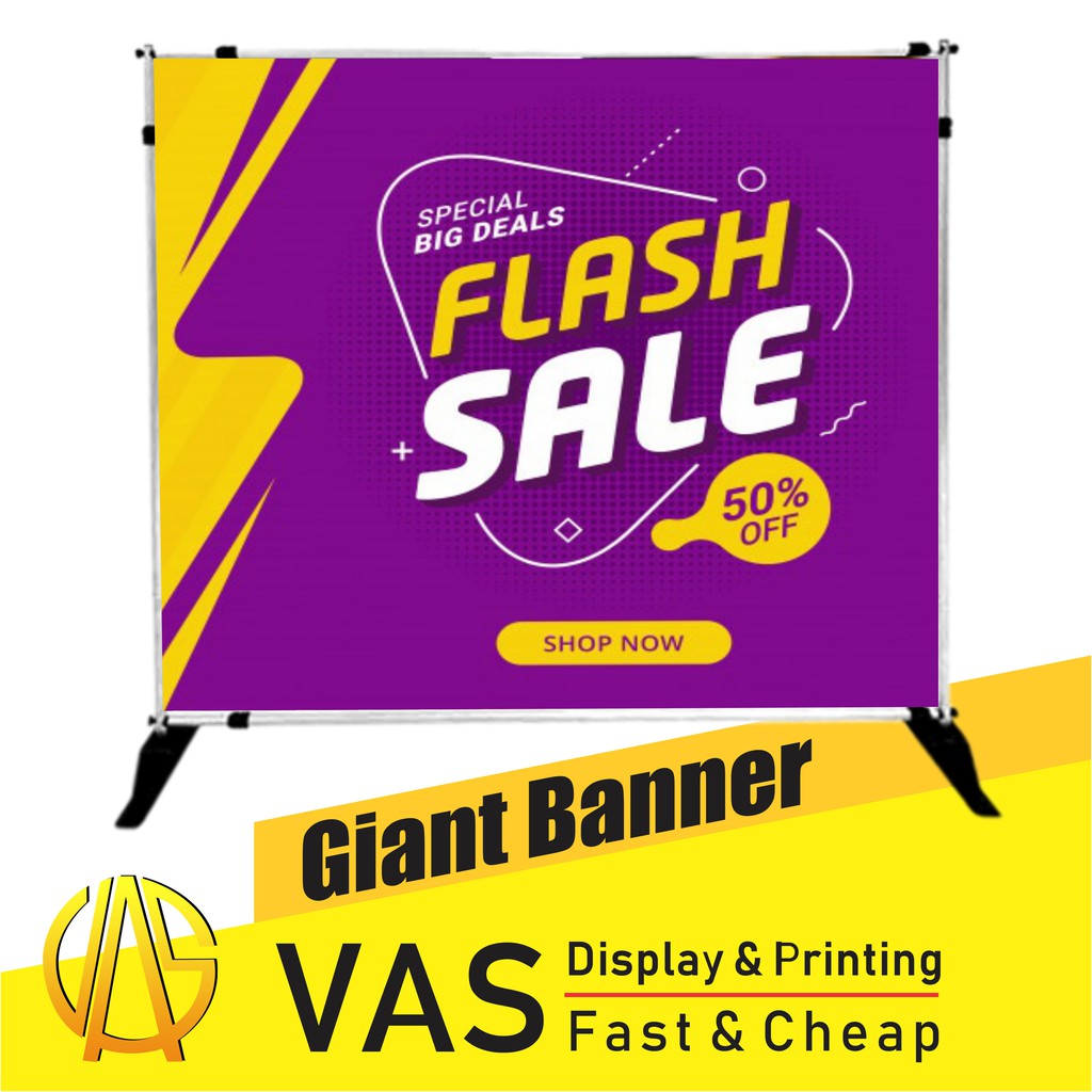 Jual Backdrop Giant Banner Aluminium Silver Cetak Print Shopee Indonesia 8998