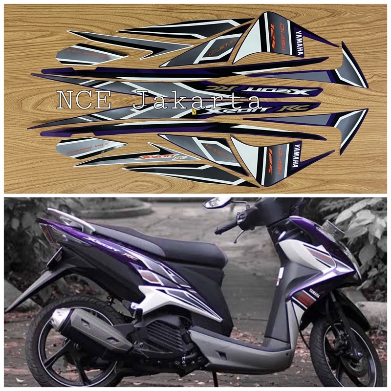 Jual STIKER STRIPING MOTOR XEON RC 2013 UNGU VIOLET | Shopee Indonesia