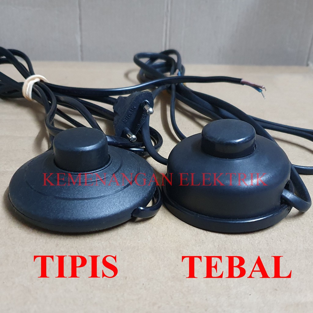 Jual KABEL SAKLAR ON OFF LANTAI INJAK INJEK PENCET TEKAN MODEL BULAT 1 ...
