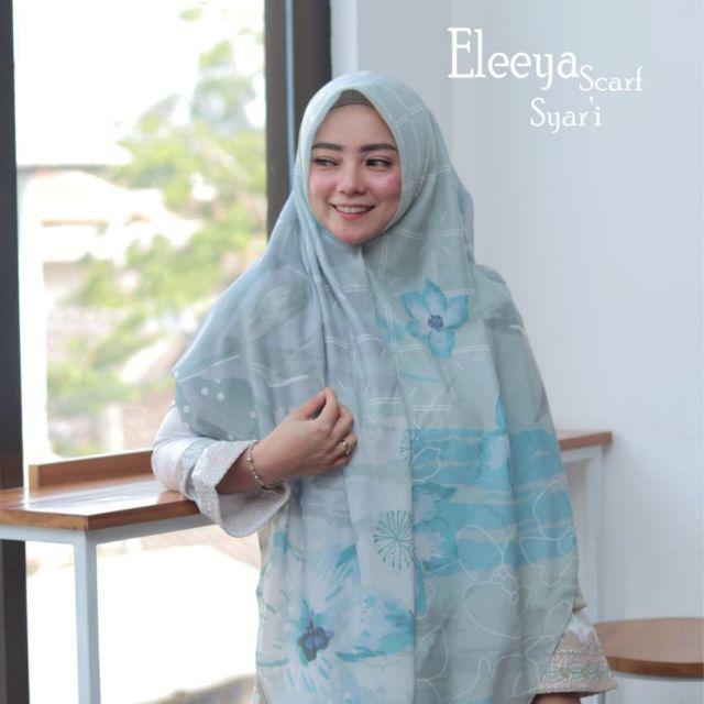 Hijab Segiempat Motif Syari Eleeya Scarf Ukuran 140 X 140