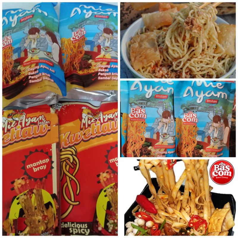 Jual Mie Ayam Instan Geprek Baso Pangsit Mie Ayam Geprek Bascom