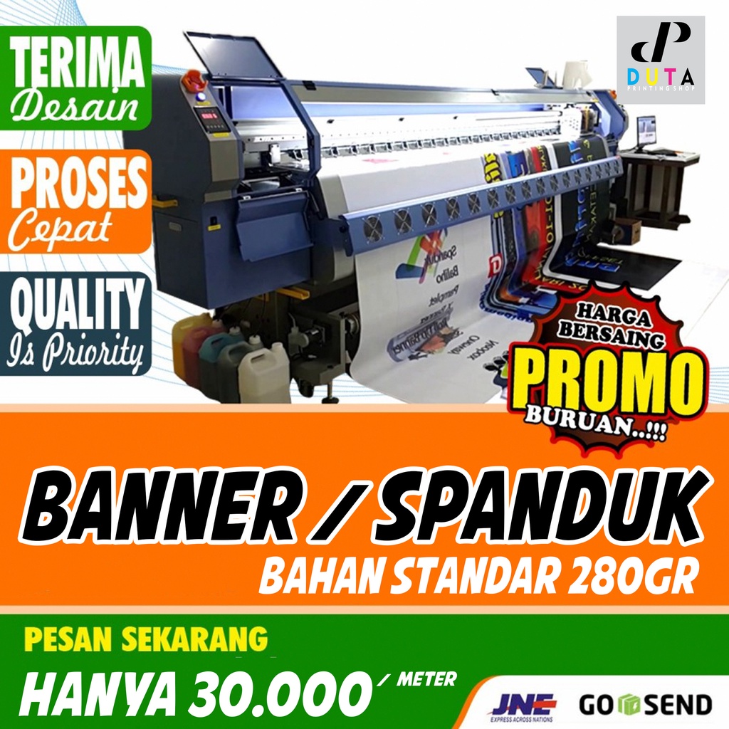 Jual Cetak Spanduk Cetak Banner || Minimal Cetak1 Meter | Shopee Indonesia