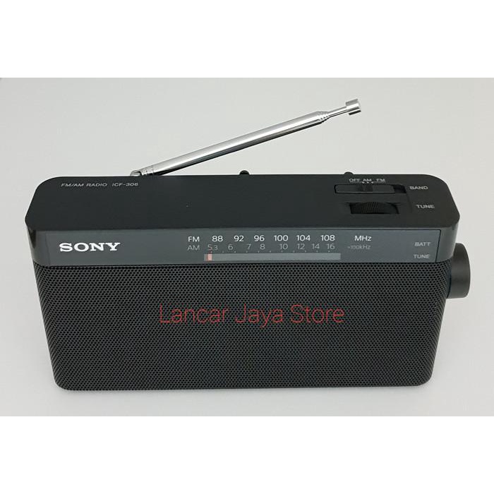 Jual RADIO PORTABLE FM/AM SONY ICF-306 RADIO SONY ICF-306 HITAM - HITAM ...