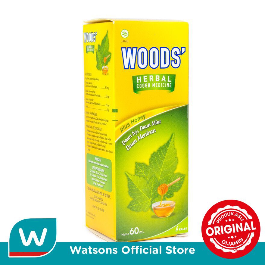 Jual Woods Herbal Cough Syrup 60ml Shopee Indonesia