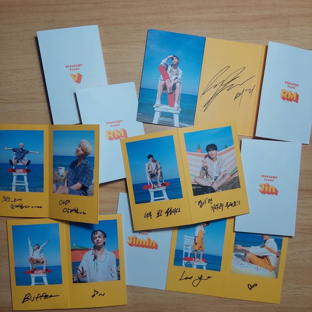 Jual [READY] BTS BUTTER FOLDED MESSAGE CARD PC PHOTOCARD OFFICIAL ...