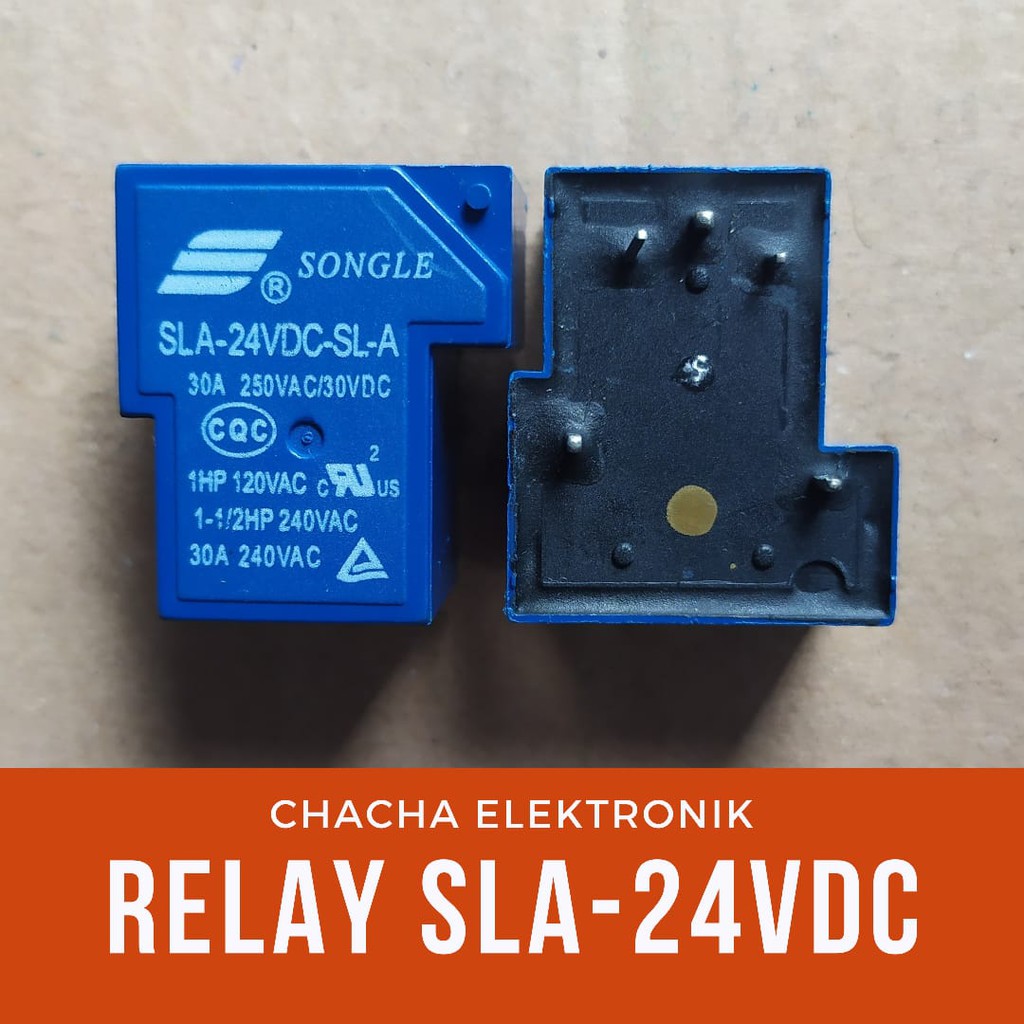 Jual Relay 24V 30A Kaki 5 Relay Songle SLA 24V 30A 5 Pin | Shopee Indonesia