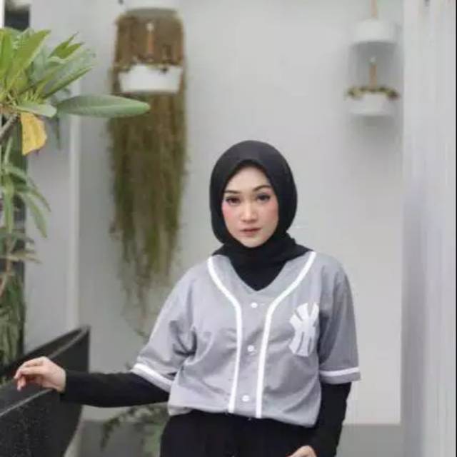 Style baju baseball store hijab