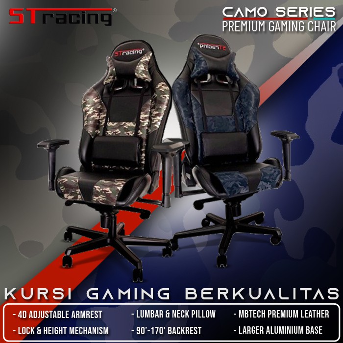 Jual Kursi Gaming Chair Kursi Gamers Bangku Gaming Kursi Youtuber