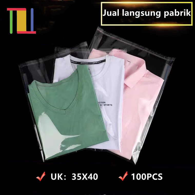 Jual Plastik Opp Bungkus Baju Opp 30x37 Opp 35x40 Sealtape Shopee Indonesia 0466