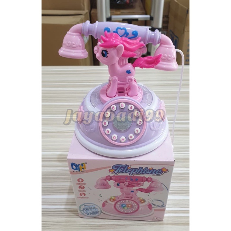 Jual mainan telepon jadul anak telepon jadul unicorn | Shopee Indonesia