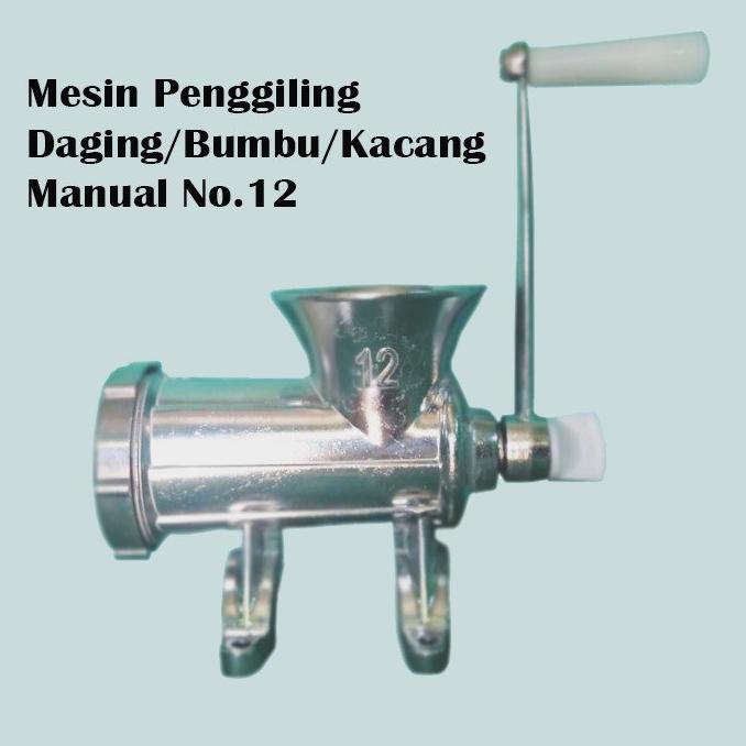 Jual Mesin Giling Daging Kacang Bumbu Pelet Manual No 12 Gilingan