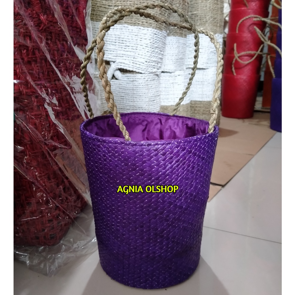 Jual Tas Parcel Anyaman Pandan Warna Isi 3 Toples Keranjang Hampers Murah Shopee Indonesia 