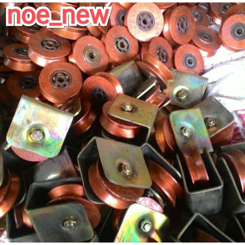 Jual RODA BESI / RODA PAGAR MODEL MEDAN UKURAN 8 CM RELL U/ V | Shopee ...