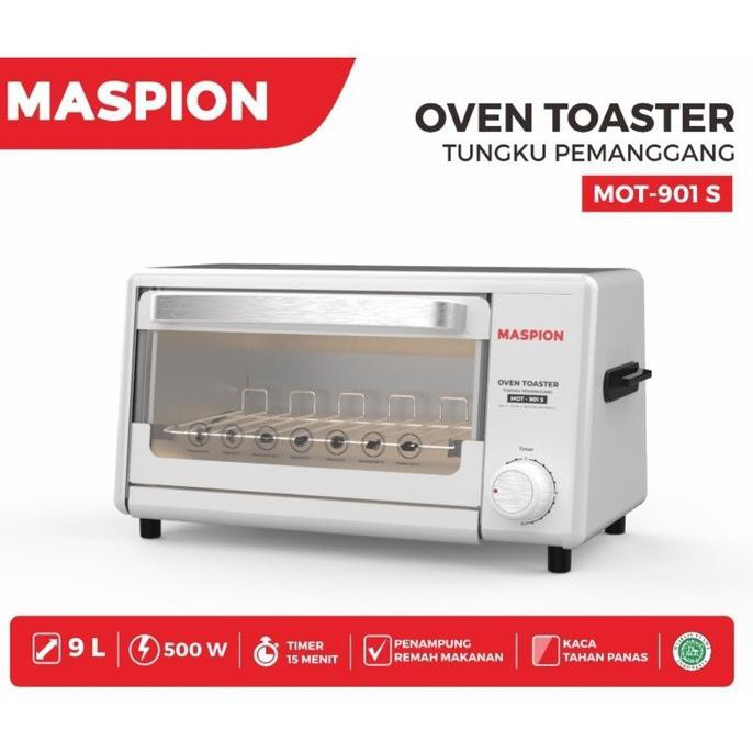 Jual Electric Oven Toaster Listrik 9 Liter Low 500 Watt Maspion Mot ...